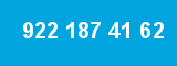 922 187 41 62 922 187 41 62